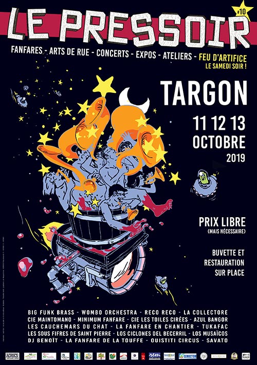 Affiche Festival Le Pressoir 2019