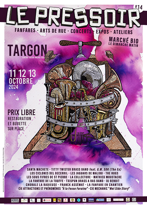 Affiche festival Le Pressoir 2024