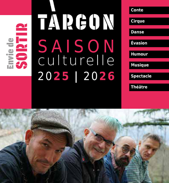 Cliquez sur l'image pour accéder au programme de la saison culturelle targonnaise 2026-2025
